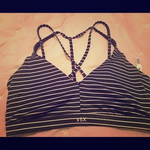 VS striped sports bra